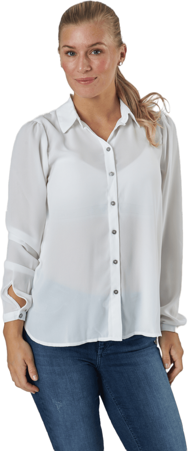 Onlcloudy  Ls Shirt  Wvn Cloud Dancer