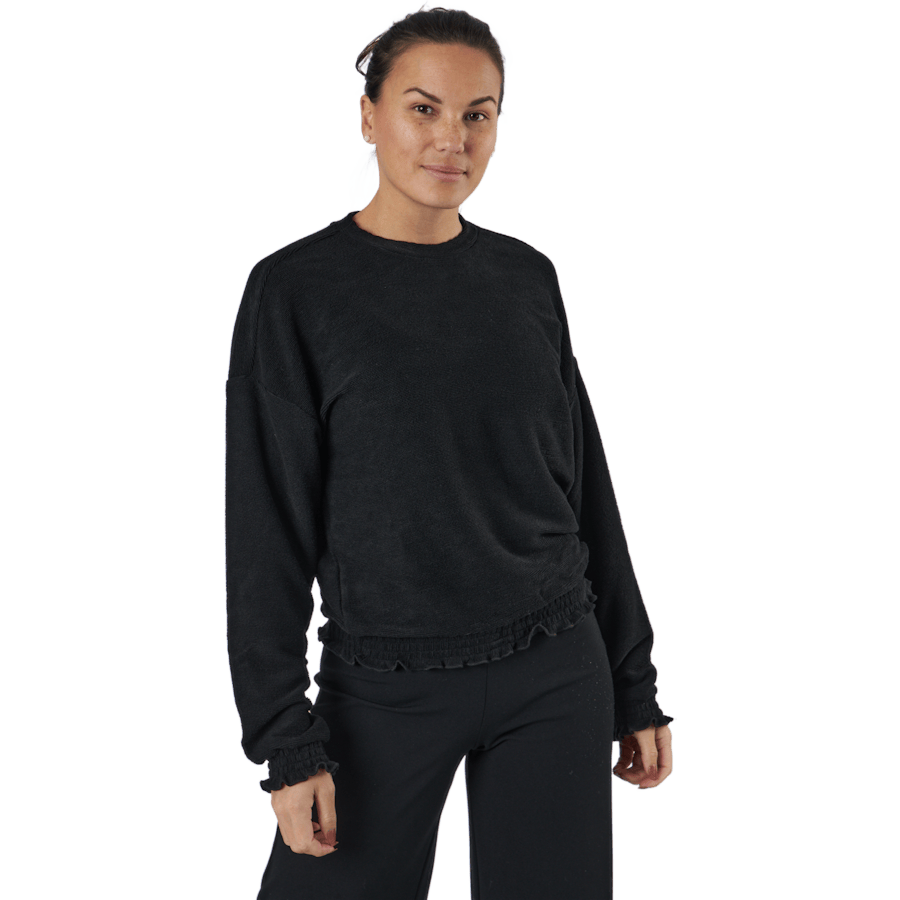Onljenka L/s O-neck Smock Top Black