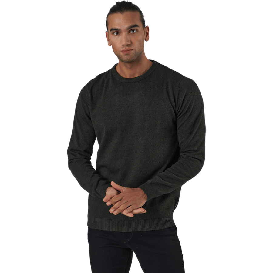 Jjebasic Knit Crew Neck Forest Night