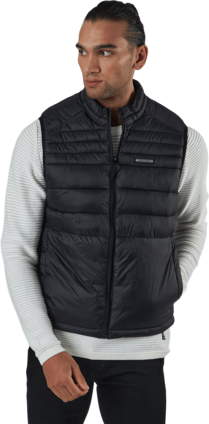 Jjeace Bodywarmer Collar Black, Male, Kläder, jackor, Svart, L