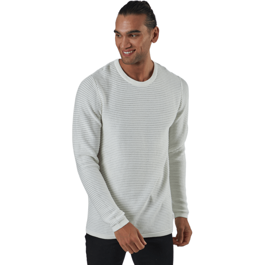 Jjewind Knit Crew Neck Cloud Dancer