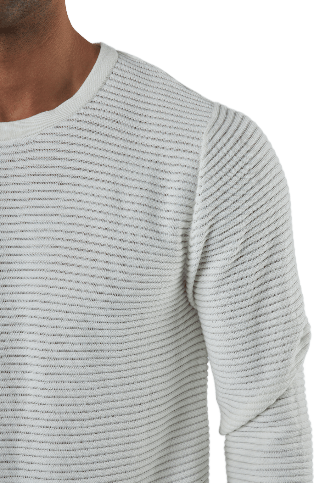 Jjewind Knit Crew Neck Cloud Dancer - Bild 4