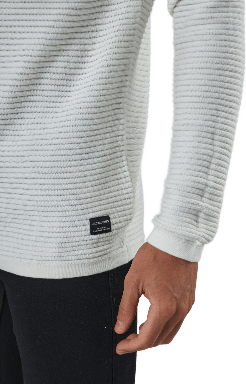 Jjewind Knit Crew Neck Cloud Dancer - Bild 5