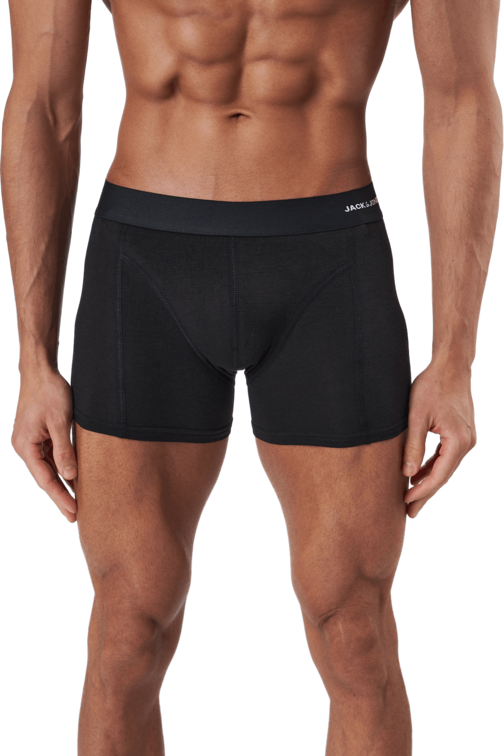 Jacbasic Bamboo Trunks 3 Pack Forest Night, Male, Apparels, Underwear, Black, L