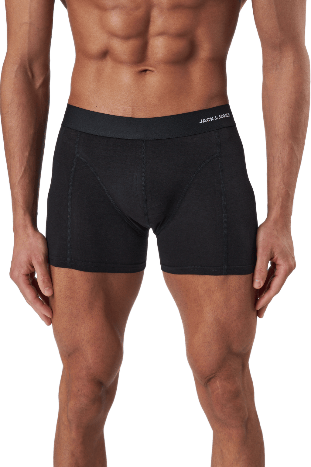Jacbasic Bamboo Trunks 6 Pack Black, Male, Apparels, Underwear, Black, XL