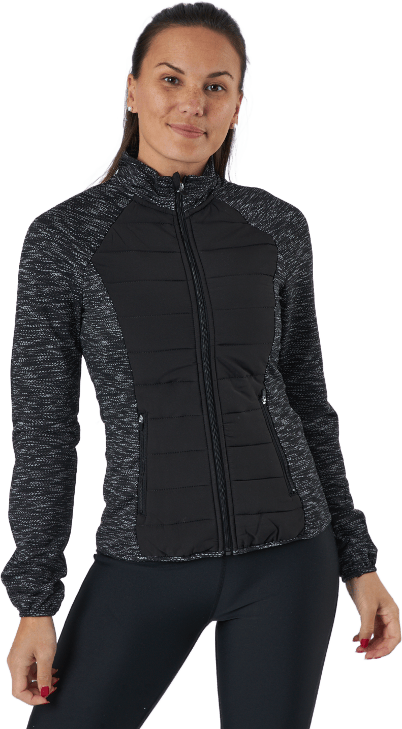 Onpanwar Quilted Ls Hn Zip Jck Dark Grey Melange