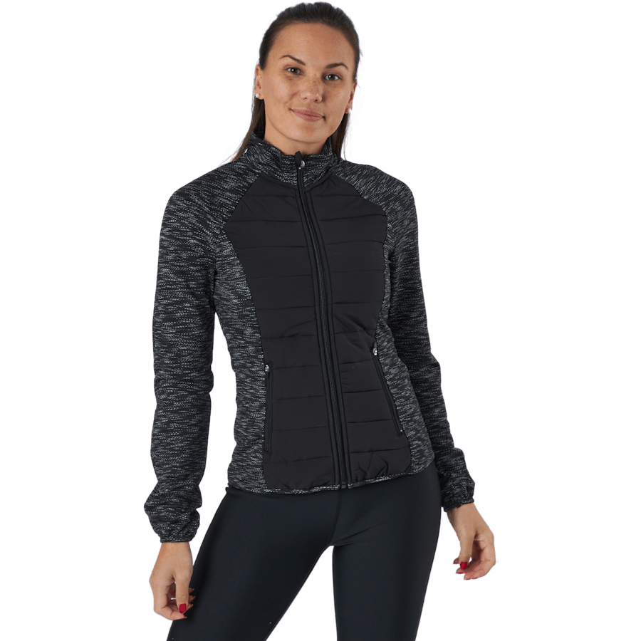 Onpanwar Quilted Ls Hn Zip Jck Dark Grey Melange