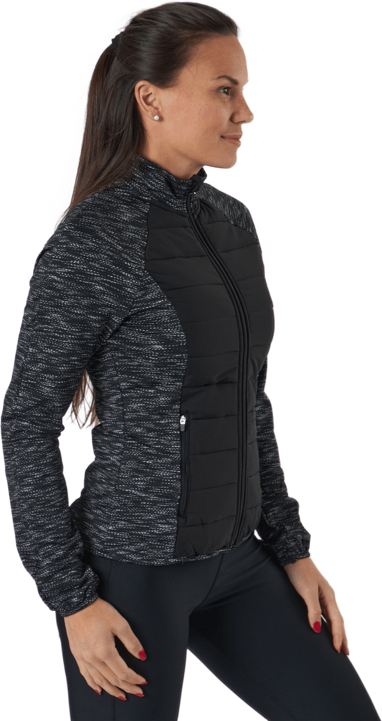 Onpanwar Quilted Ls Hn Zip Jck Dark Grey Melange - Bild 2