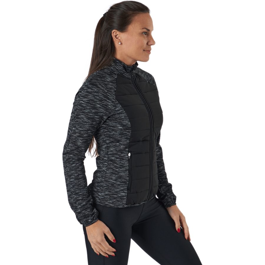 Onpanwar Quilted Ls Hn Zip Jck Dark Grey Melange - Bild 2