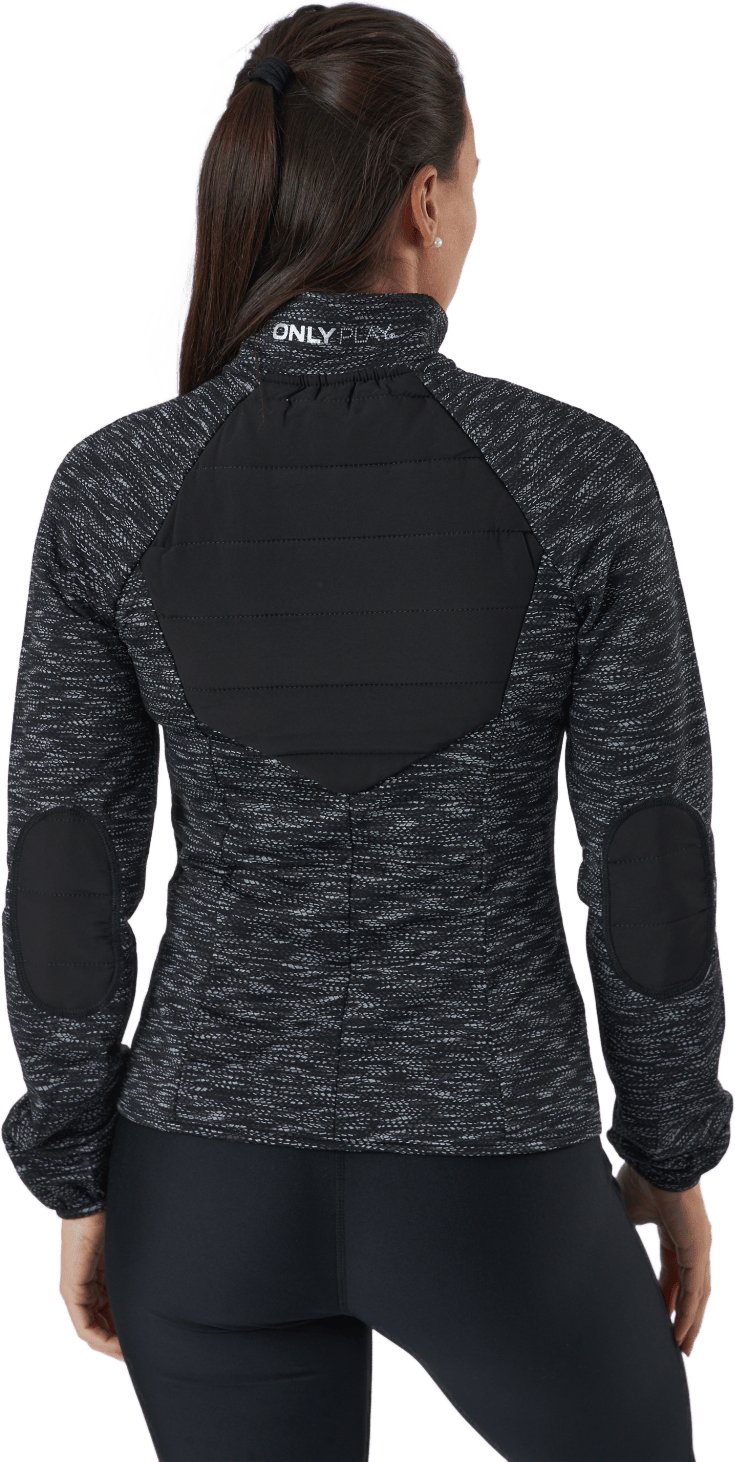 Onpanwar Quilted Ls Hn Zip Jck Dark Grey Melange - Bild 3