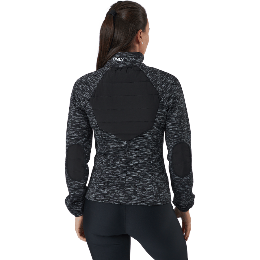 Onpanwar Quilted Ls Hn Zip Jck Dark Grey Melange - Bild 3