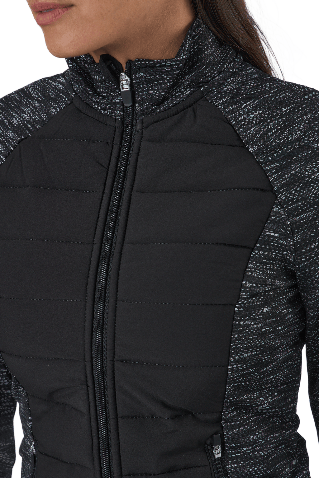 Onpanwar Quilted Ls Hn Zip Jck Dark Grey Melange - Bild 4