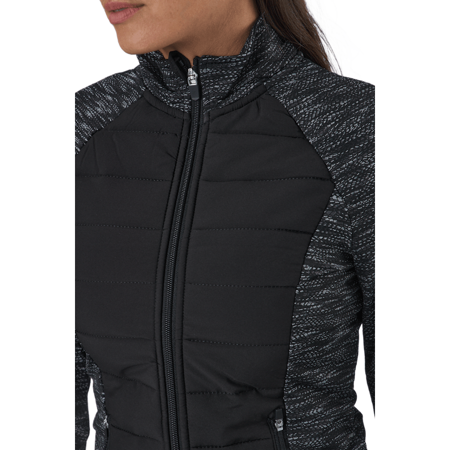 Onpanwar Quilted Ls Hn Zip Jck Dark Grey Melange - Bild 4