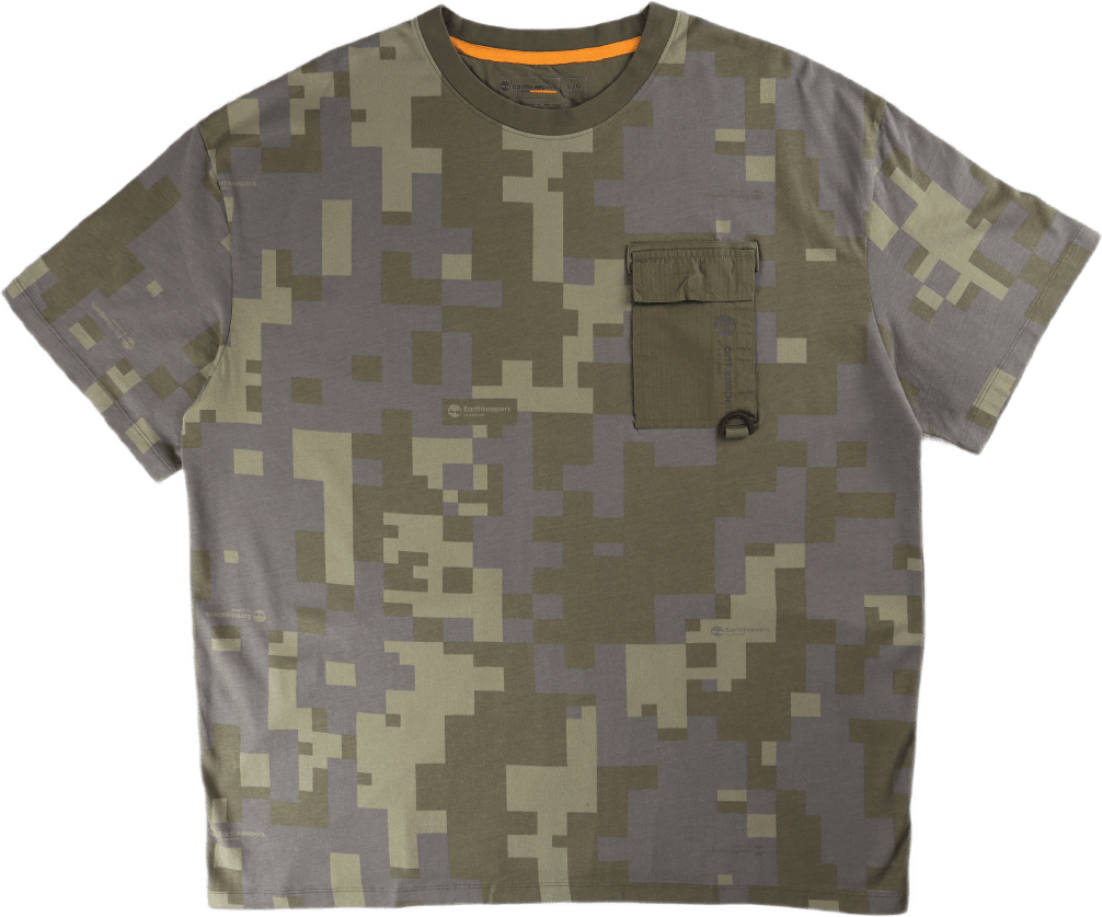 Raeburn X Ek+ Ss Pocket Tee Ao Digi Camo Aop