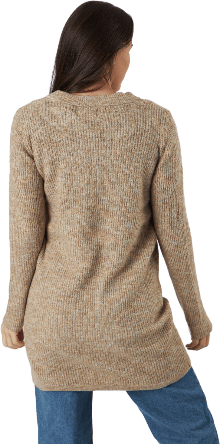 Pcellen Ls V-neck Knit Dress   Silver Mink - Bild 4