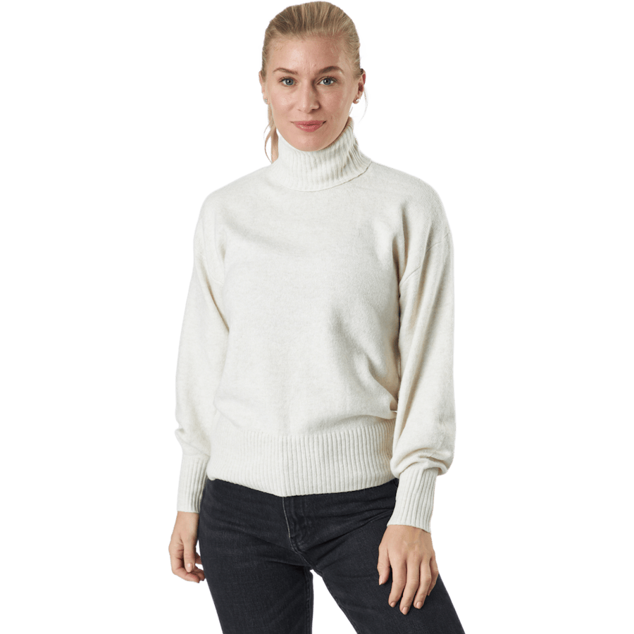 Pccava Ls High Neck Knit Bc Birch