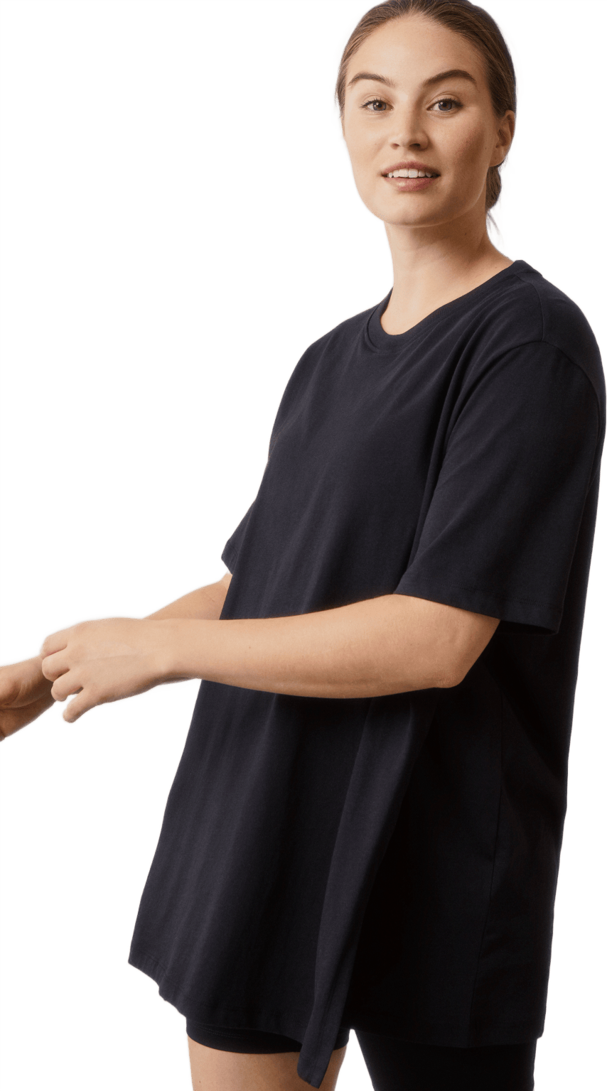 The Shirt Oversized Black, Female, Apparels, Shirts, Black, M/L