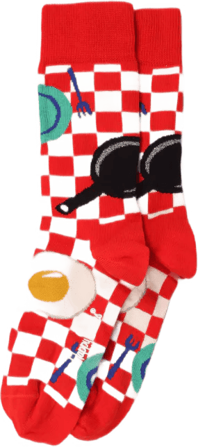 Early Bird Sock Medium Red