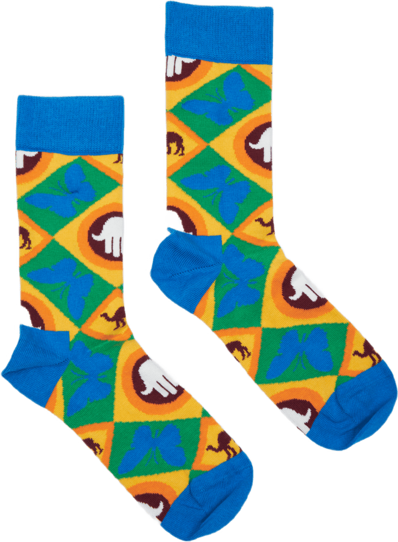 Hamsa Mosaic Sock White - Bild 2