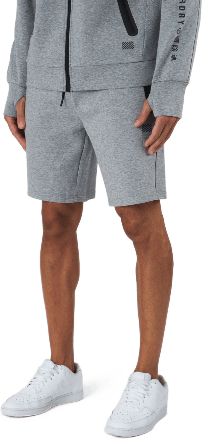 Training Gymtech Short Grey Marl, Male, Apparels, Shorts, Grey, XL