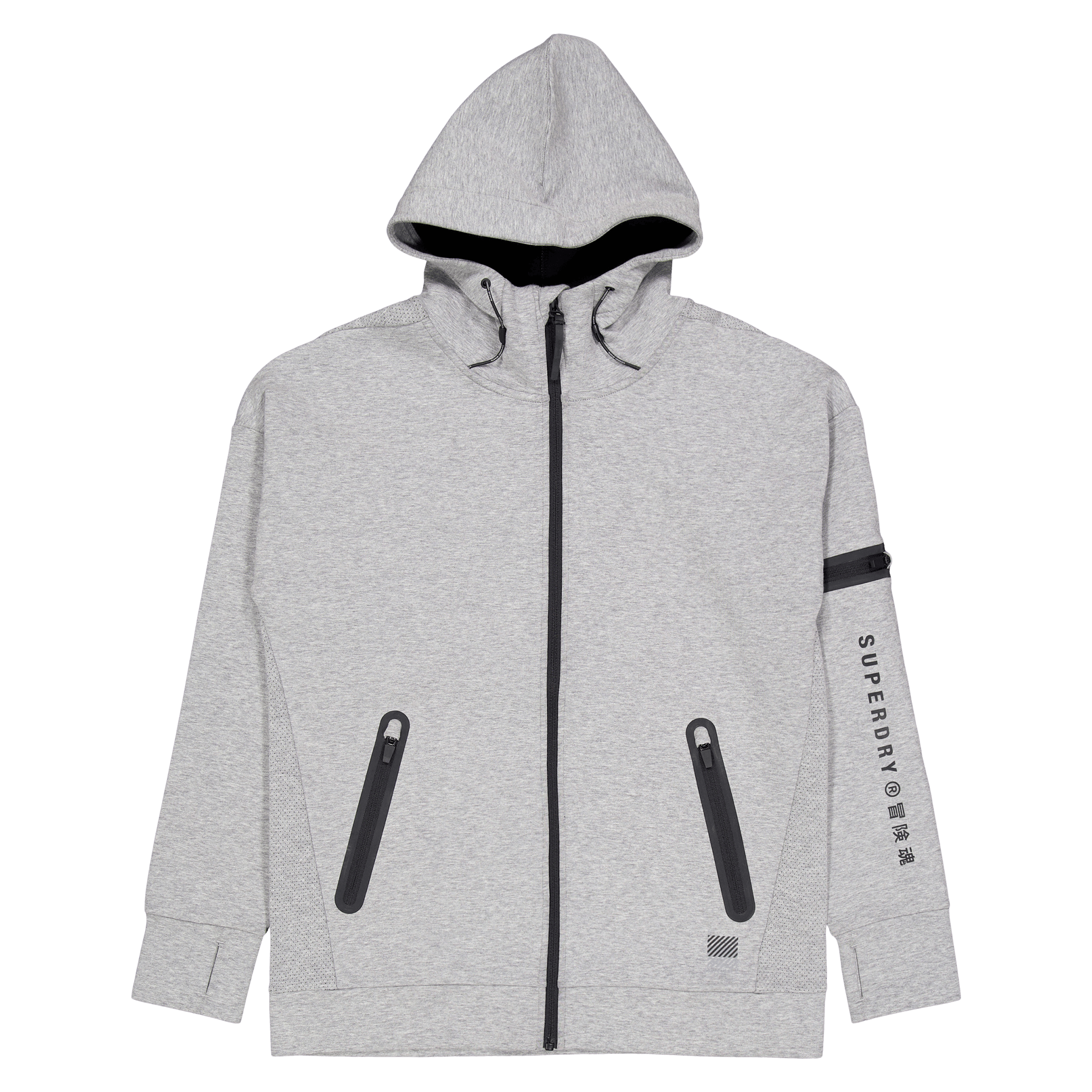 Training Gymtech Ziphood Grey Marl