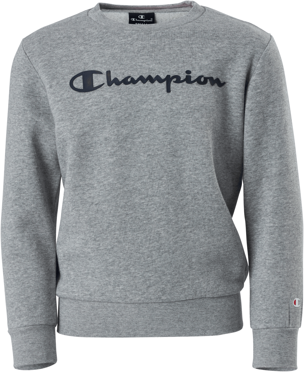 Crewneck Sweatshirt Gray Melange Light, Unisex, Apparels, Shirts, Grey, XL