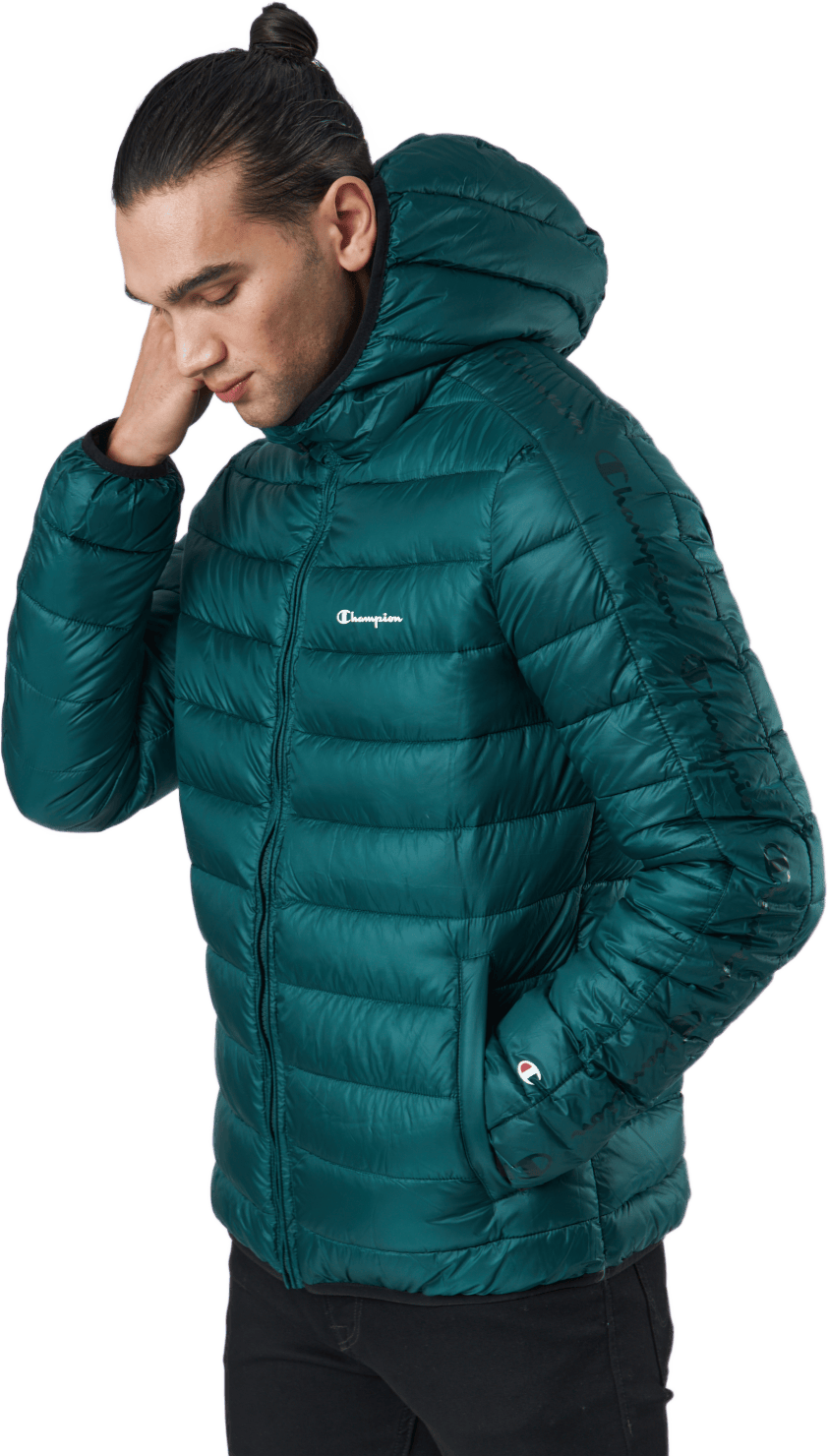 Hooded Jacket Rain Forest, Male, Odevy, bundy, Zelená, M