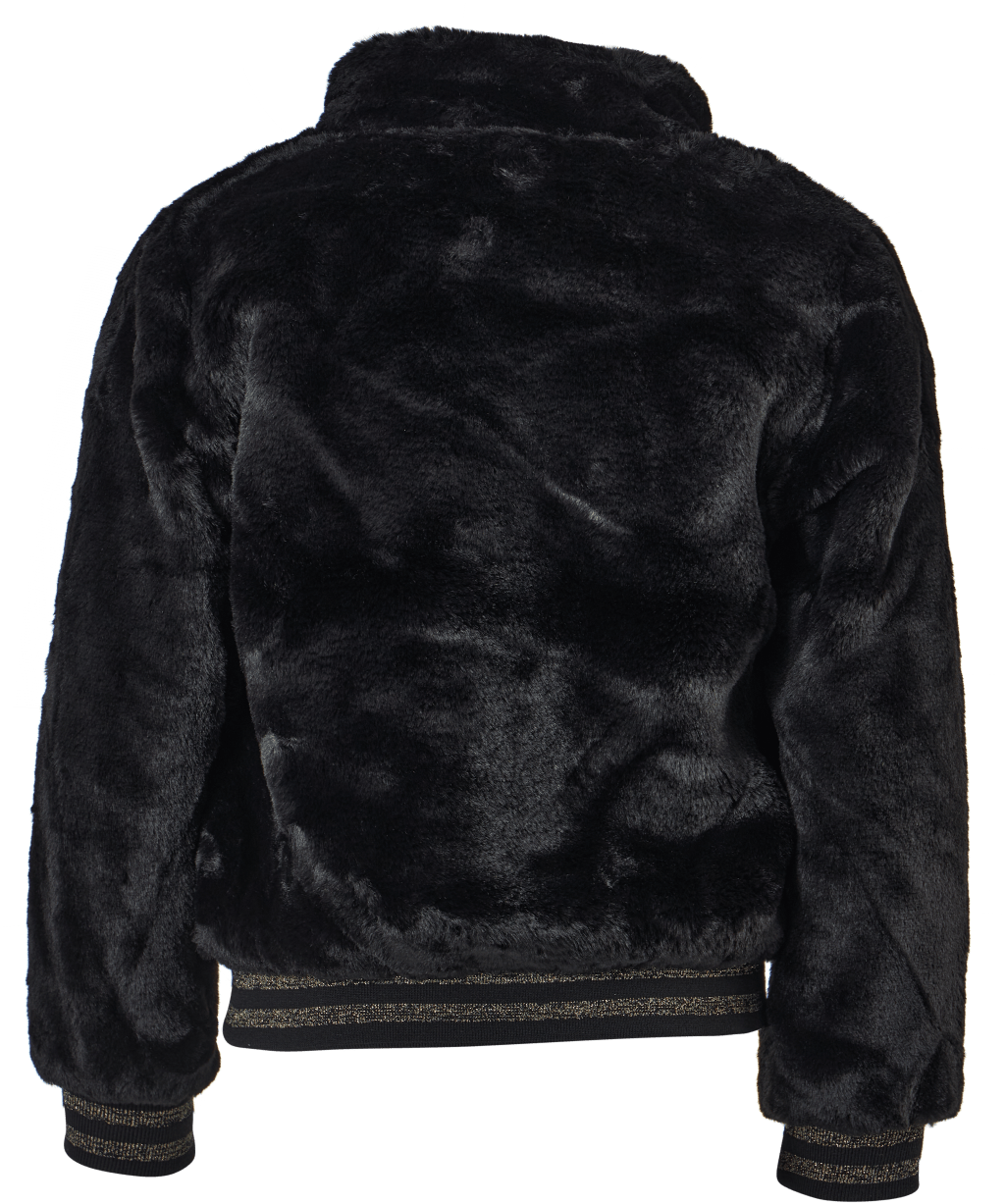 Nkfmanette Faux Fur Bomber Jac Black - Bild 3