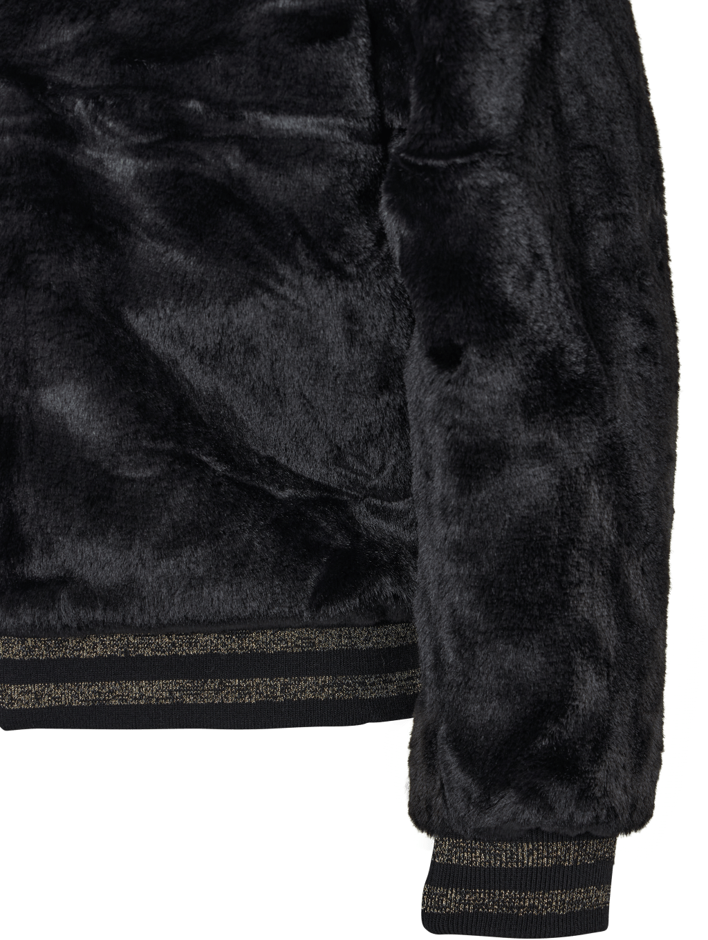 Nkfmanette Faux Fur Bomber Jac Black - Bild 5