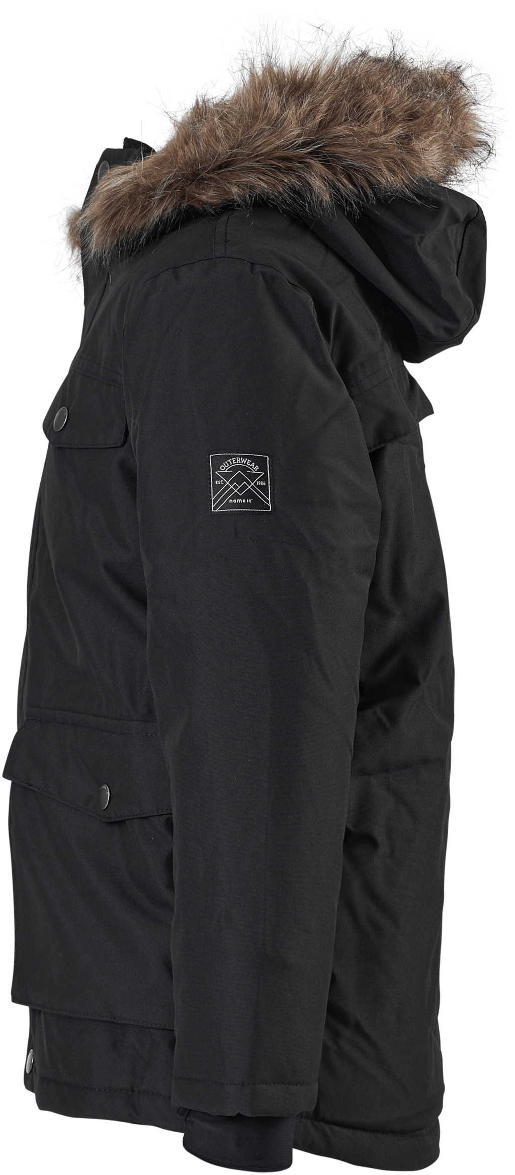 Nkmsnow10 Jacket Black 4fo Black - Bild 2