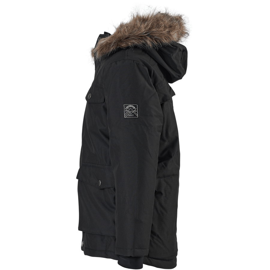 Nkmsnow10 Jacket Black 4fo Black - Bild 2