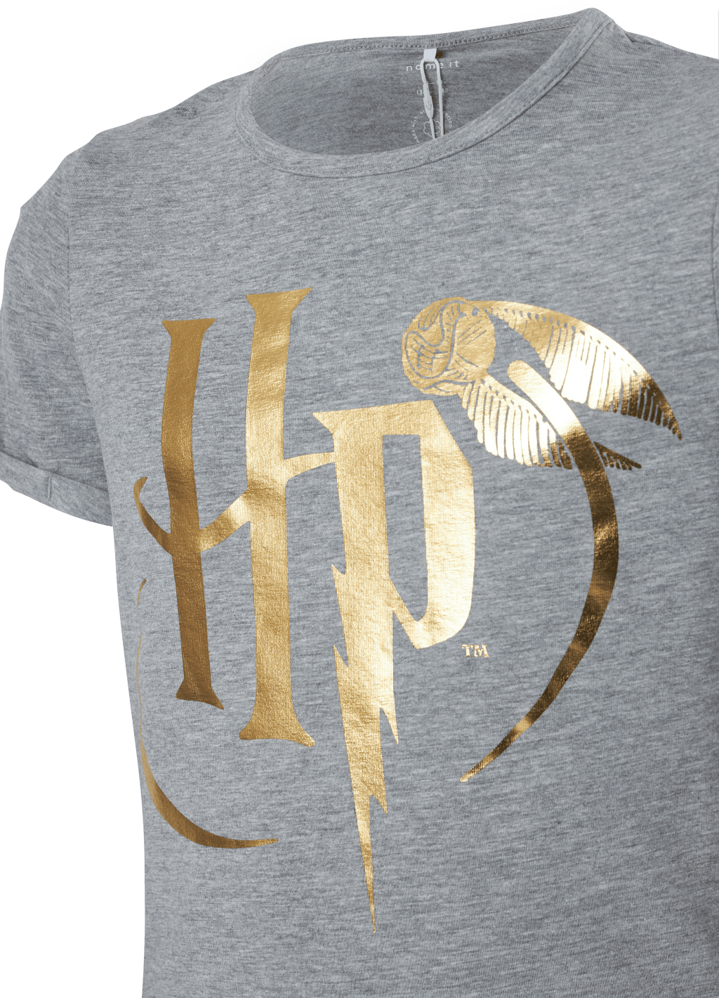 Nkfharrypotter Axa Ss Top Wab Grey Melange - Bild 3