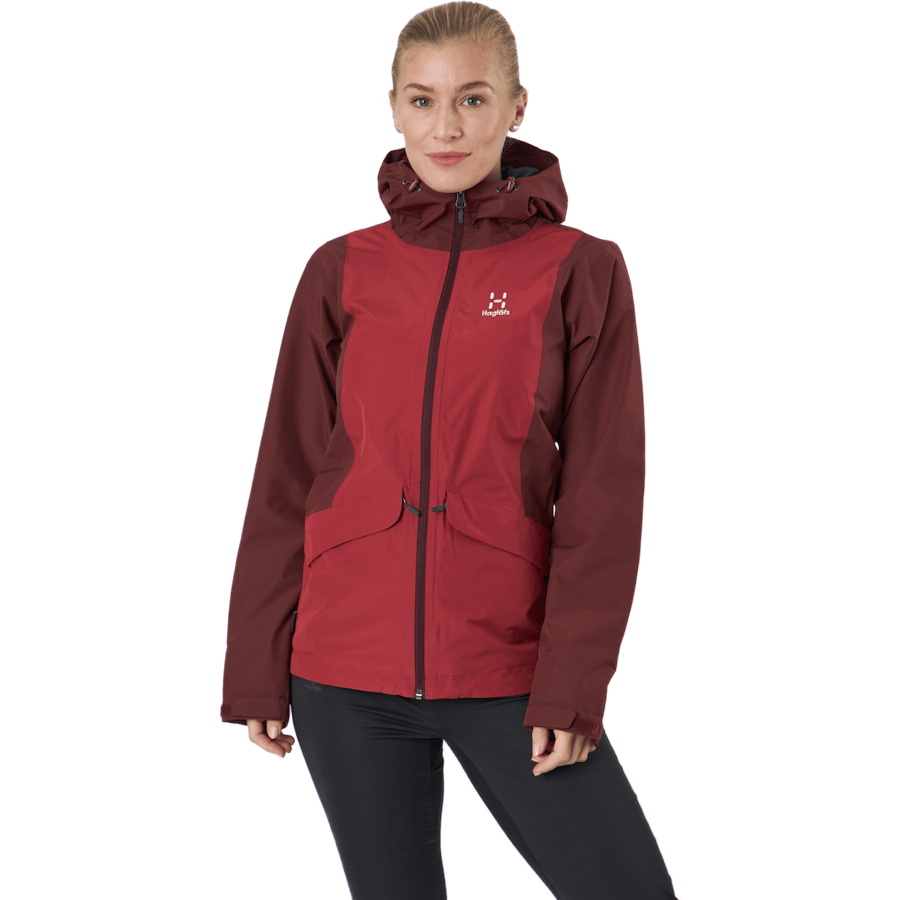 Mila Rain Jacket Maroon Red/brick Red