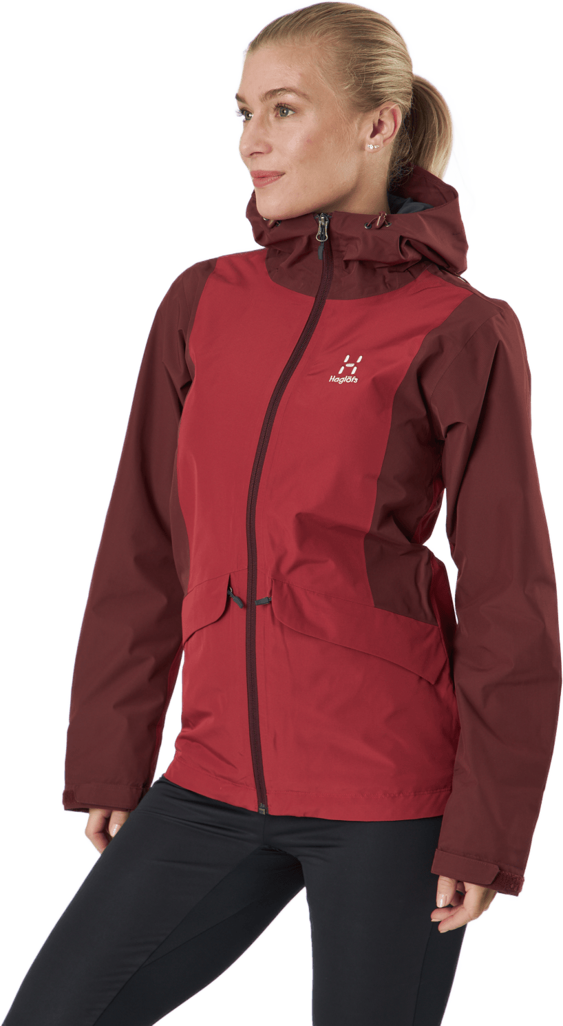 Mila Rain Jacket Maroon Red/brick Red - Bild 2