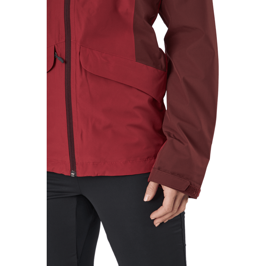 Mila Rain Jacket Maroon Red/brick Red - Bild 5