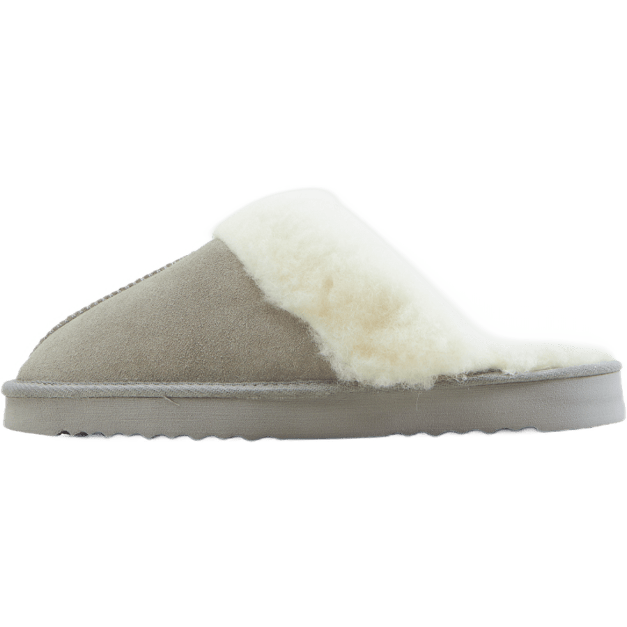 Tamara W Warm Leather Slipper Chateau Gray