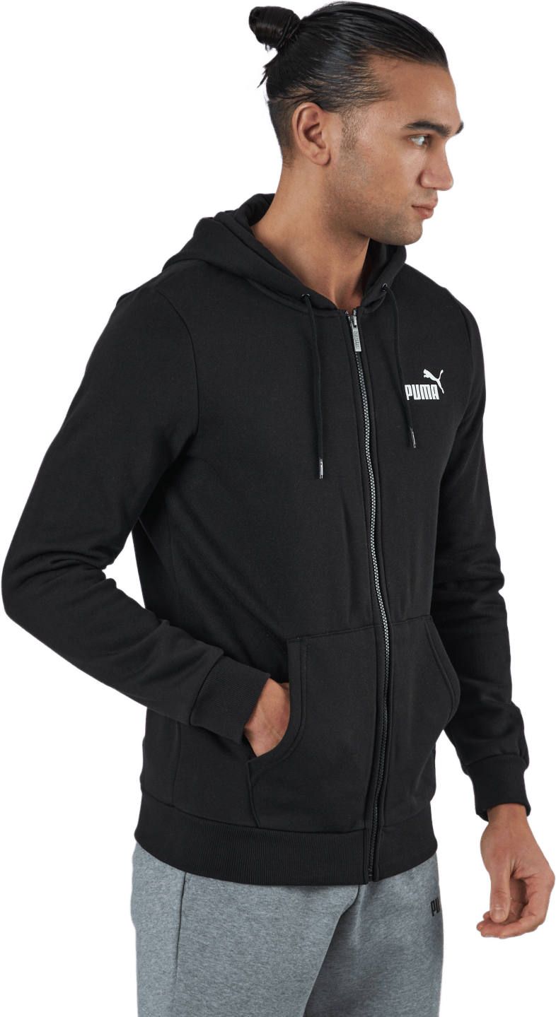 Ess Small Logo Fz Hoodie Fl Puma Black