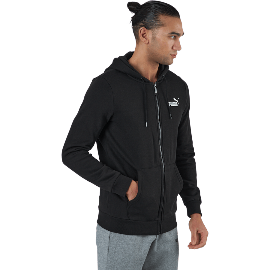 Ess Small Logo Fz Hoodie Fl Puma Black