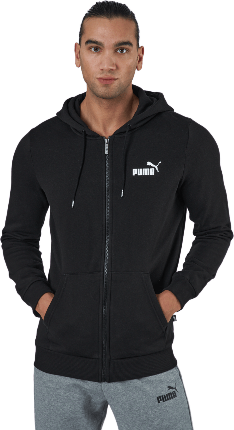 Ess Small Logo Fz Hoodie Fl Puma Black - Bild 2