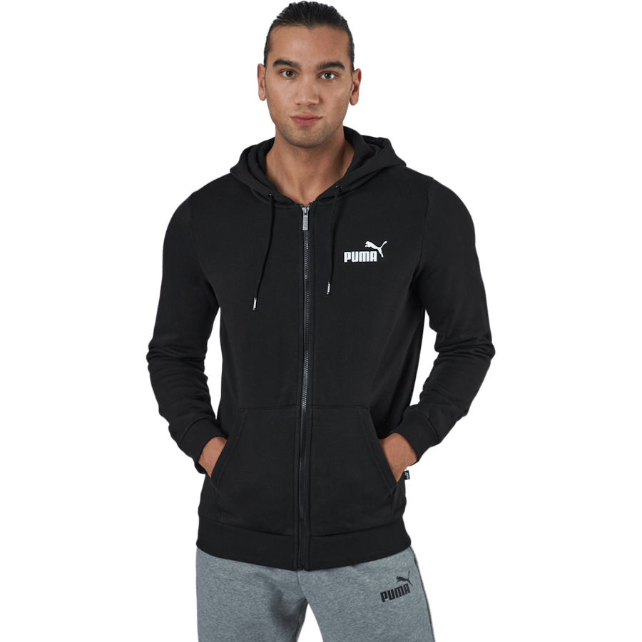 Ess Small Logo Fz Hoodie Fl Puma Black - Bild 2
