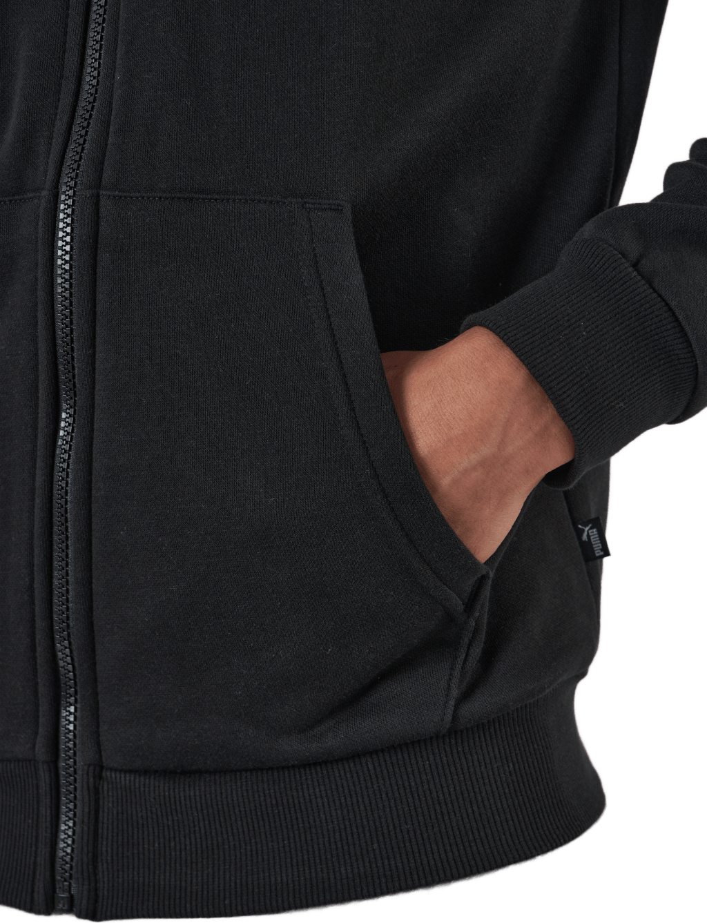 Ess Small Logo Fz Hoodie Fl Puma Black - Bild 4