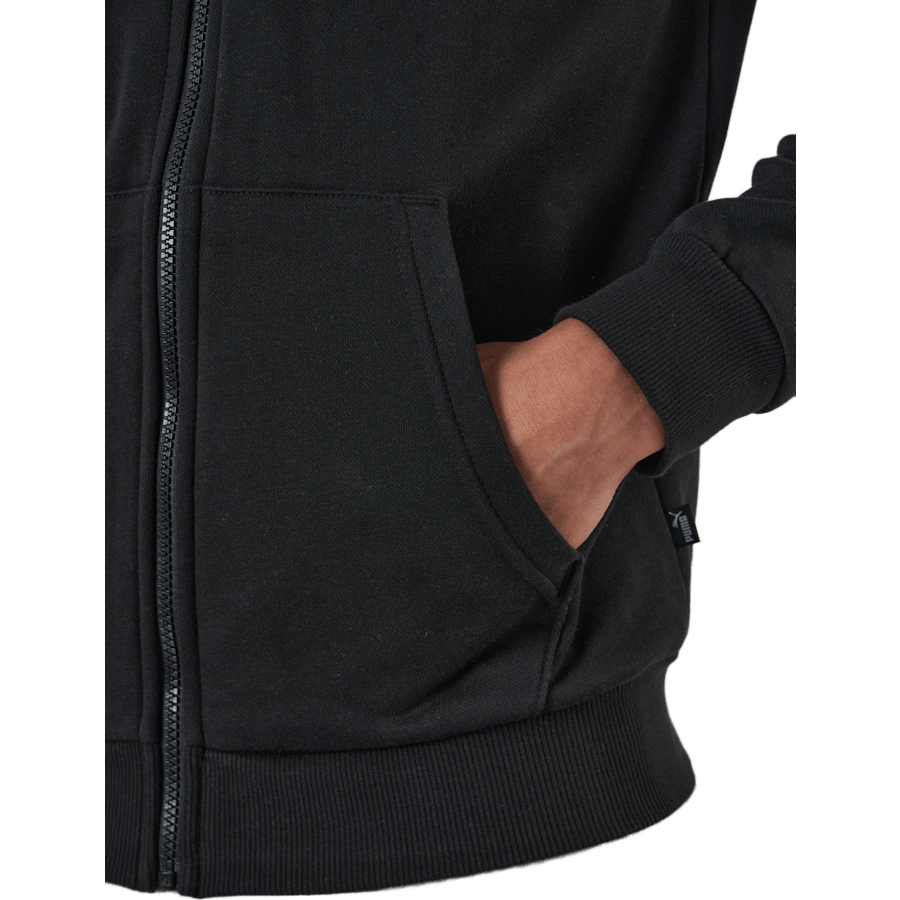 Ess Small Logo Fz Hoodie Fl Puma Black - Bild 4