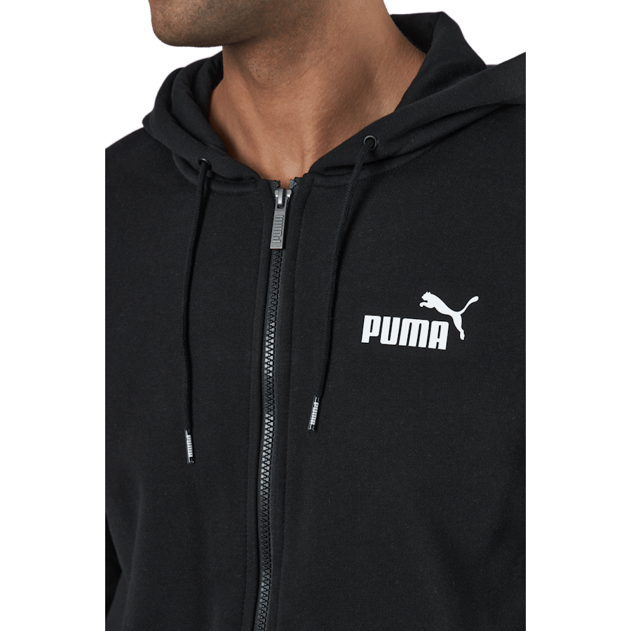 Ess Small Logo Fz Hoodie Fl Puma Black - Bild 5