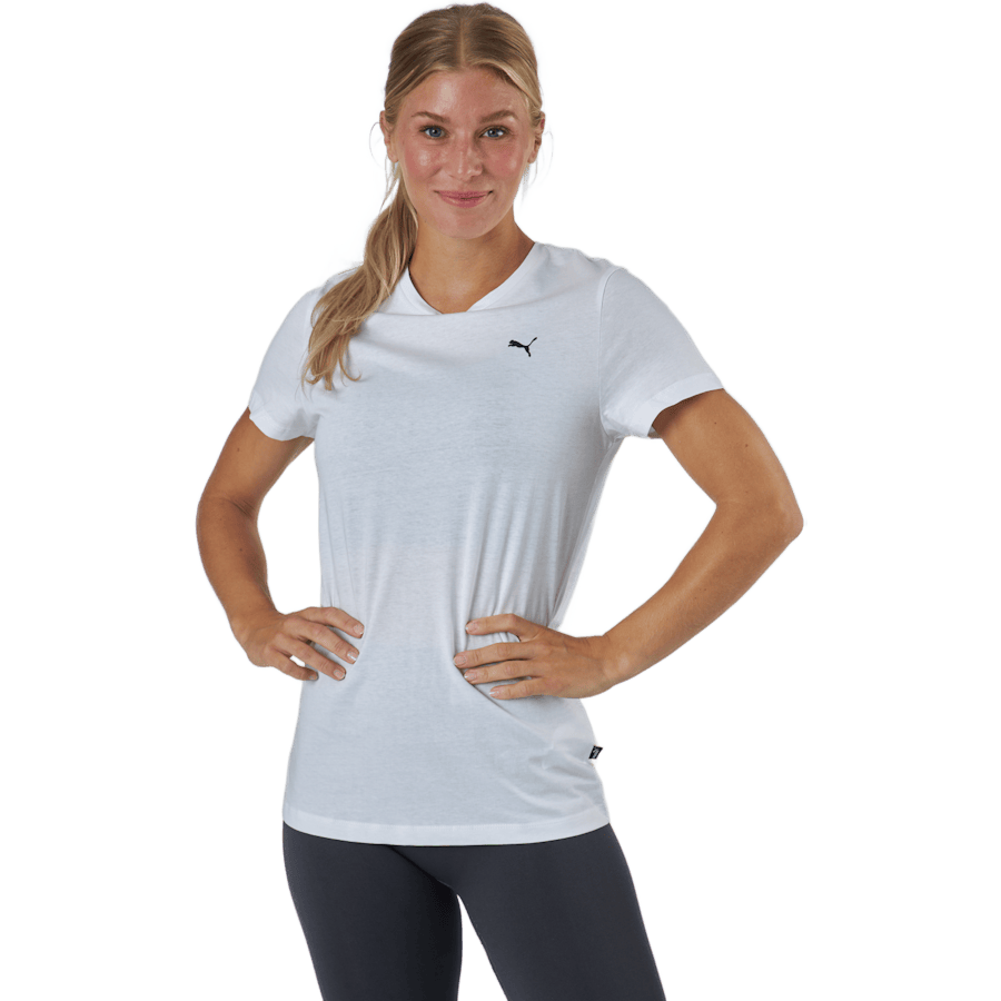 Ess Small Logo Tee Puma White-cat
