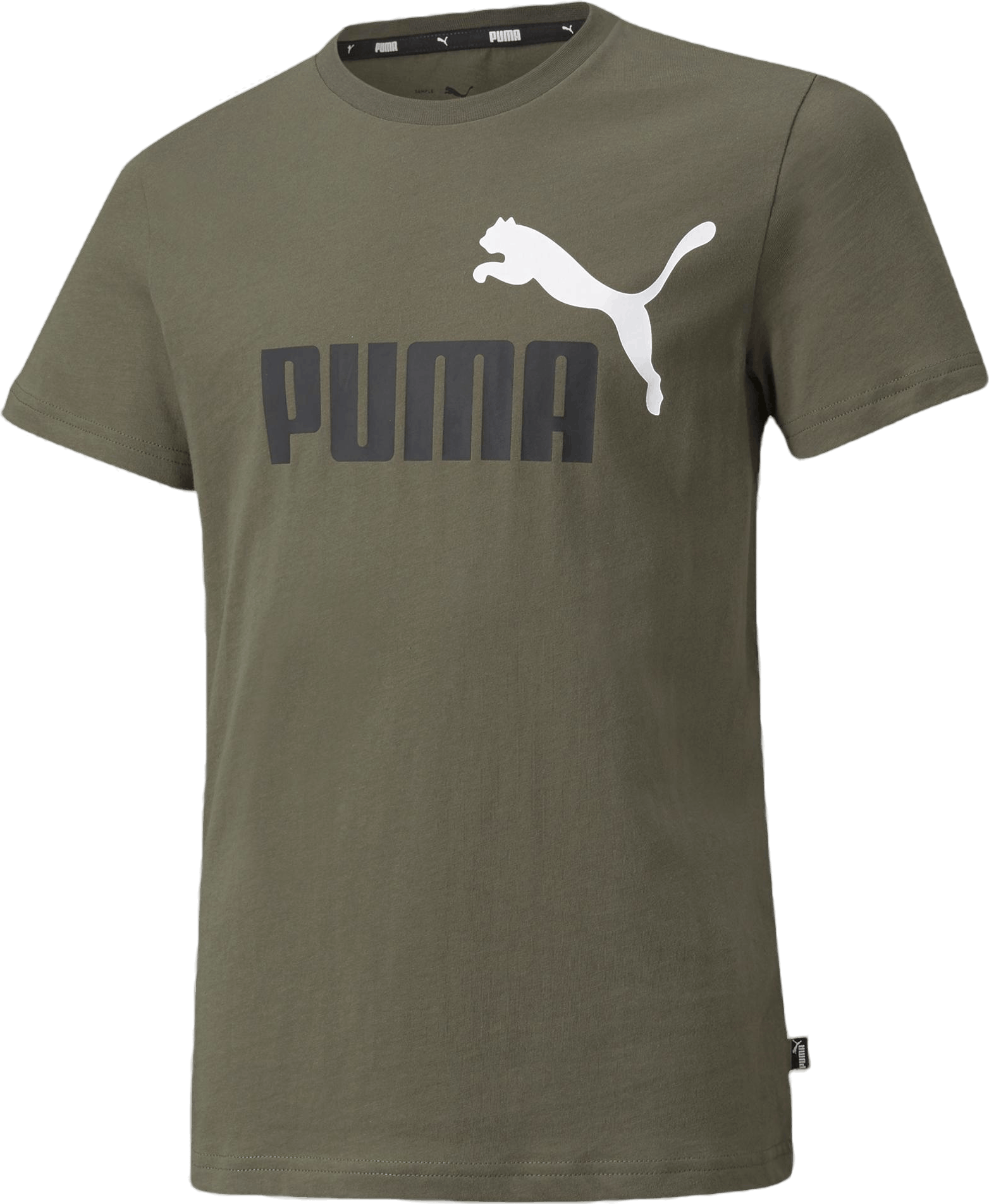 Ess+ 2 Col Logo Tee B Grape Leaf, Unisex, Apparels, T-shirt, Green, 104