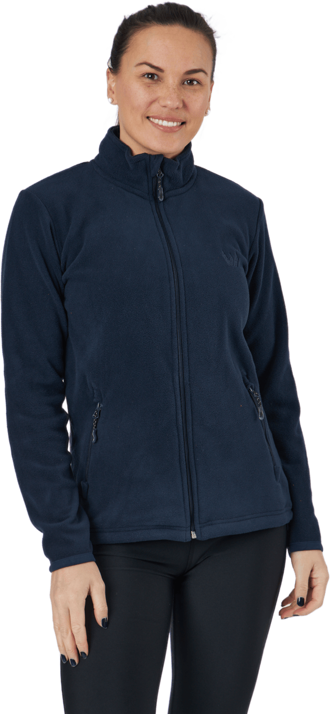 Cocoon W Fleece Jacket Navy Blazer, Female, Apparels, jackets, Blue, 36