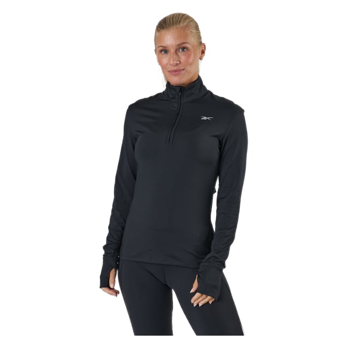 Wor Run 1/4 Zip Black, Female, Apparels, jackets, Running, Black, L