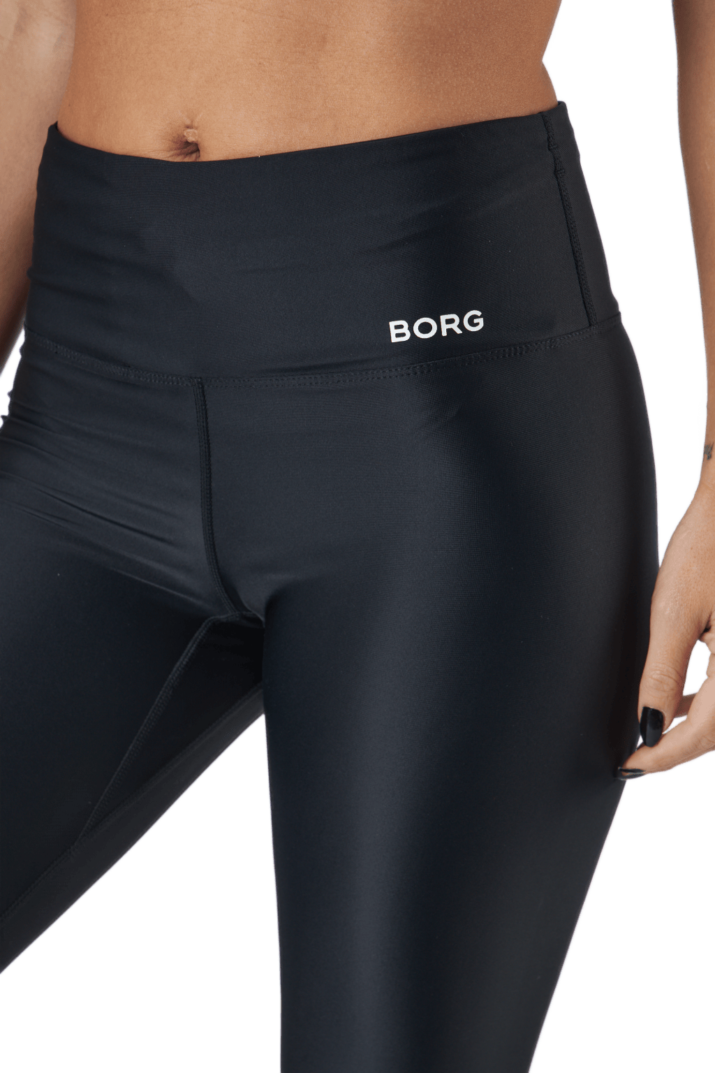 Borg High Waist Solid Tights Black Beauty - Bild 4