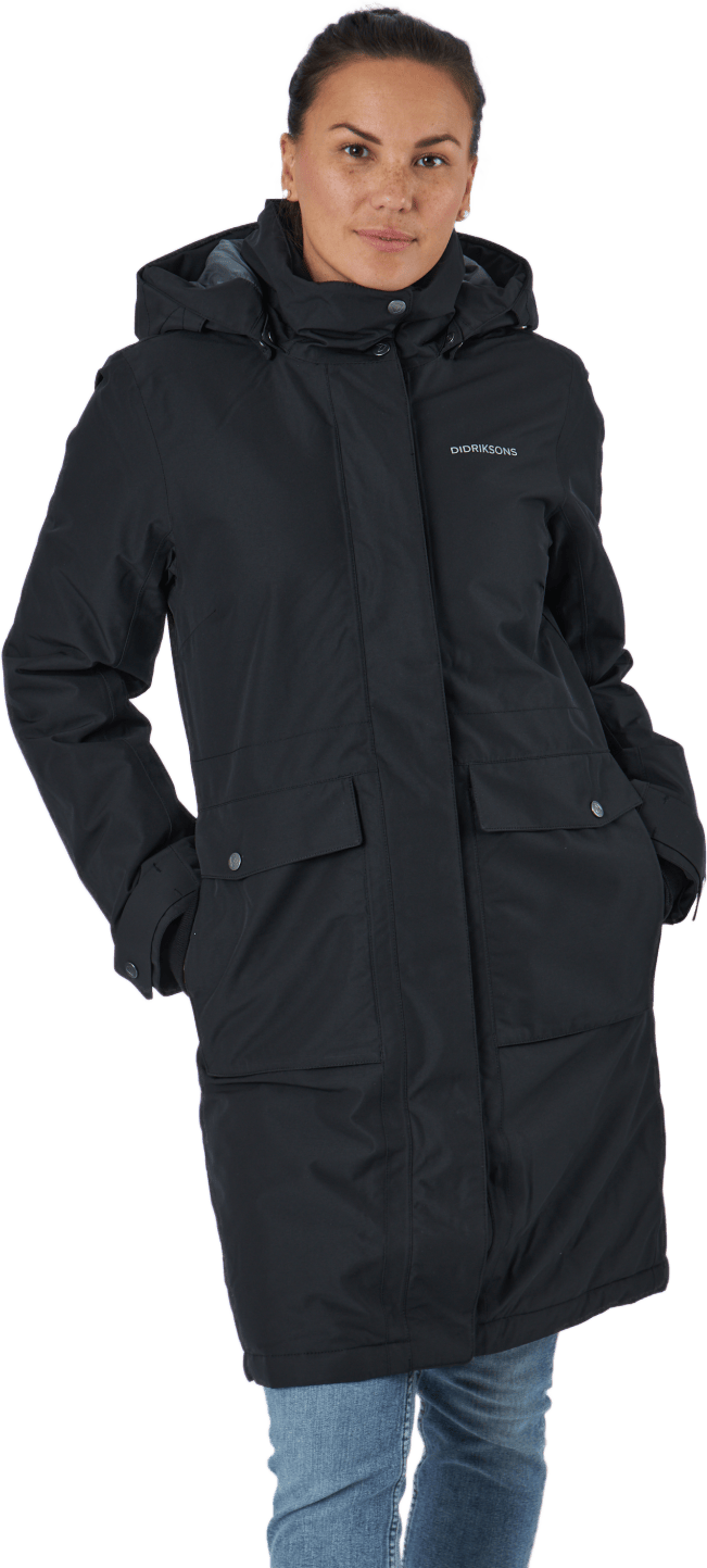 Emilia Wns Parka 2 Black, Female, Bekleidung, Jacken, Schwarz, 48