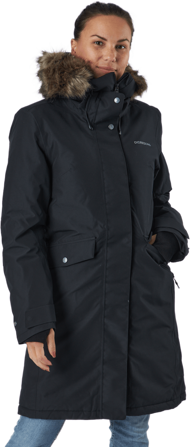Erika Wns Parka 2 Black, Female, Bekleidung, Jacken, Schwarz, 50